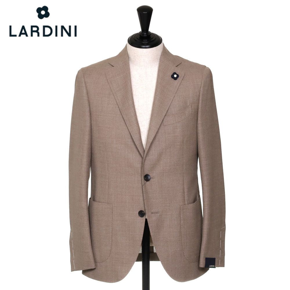 LARDINI ラルディーニ ジャケット ウールホップサック 3B メンズ ブラウン JP0526AQ/AD60501 【国内正規品】